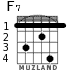 F7 para guitarra - versión 1
