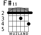 F#11 para guitarra