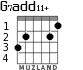 G7add11+ para guitarra