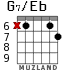 G7/Eb para guitarra - versión 3