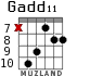 Gadd11 para guitarra - versión 7
