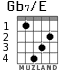Gb7/E para guitarra - versión 2