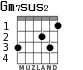 Gm7sus2 para guitarra - versión 2