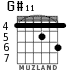 G#11 para guitarra