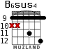 B6sus4 para guitarra - versión 6