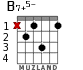 B7+5- para guitarra