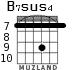 B7sus4 para guitarra - versión 6