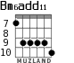Bm6add11 para guitarra - versión 4