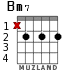 Bm7 para guitarra - versión 3
