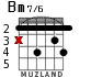 Bm7/6 para guitarra