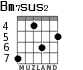 Bm7sus2 para guitarra - versión 2