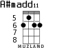 A#madd11 para ukelele - versión 1