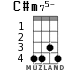 C#m75- para ukelele - versión 2