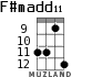 F#madd11 para ukelele - versión 5