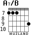 A7/B para guitarra - versión 2