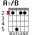 A7/B para guitarra - versión 3