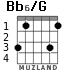 Bb6/G para guitarra - versión 3