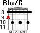 Bb6/G para guitarra - versión 6