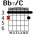 Bb7/C para guitarra