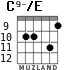 C9-/E para guitarra - versión 2