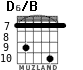 D6/B para guitarra - versión 6