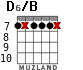 D6/B para guitarra - versión 9