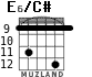 E6/C# para guitarra - versión 6