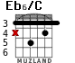 Eb6/C para guitarra