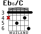 Eb6/C para guitarra - versión 2