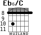 Eb6/C para guitarra - versión 5