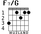 F7/G para guitarra - versión 2