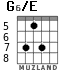 G6/E para guitarra - versión 6