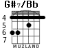 G#7/Bb para guitarra - versión 3
