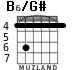 B6/G# para guitarra - versión 2