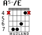 A5-/E para guitarra - versión 3