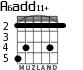 A6add11+ para guitarra - versión 3