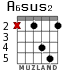 A6sus2 para guitarra - versión 2