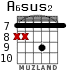 A6sus2 para guitarra - versión 6