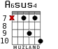 A6sus4 para guitarra - versión 8