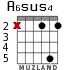 A6sus4 para guitarra - versión 1
