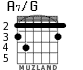 A7/G para guitarra - versión 2