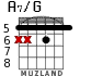 A7/G para guitarra - versión 3