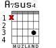 A7sus4 para guitarra - versión 2