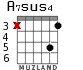 A7sus4 para guitarra - versión 4
