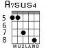 A7sus4 para guitarra - versión 8