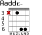 Aadd13- para guitarra - versión 4