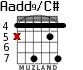 Aadd9/C# para guitarra - versión 5