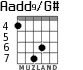 Aadd9/G# para guitarra - versión 5