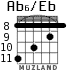 Ab6/Eb para guitarra - versión 4