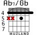 Ab7/Gb para guitarra - versión 2